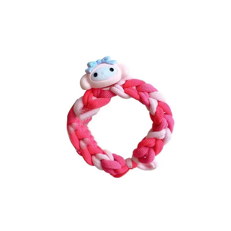 Sanrio coolomi bracelet diy gift hand-woven rubber band hair rope couple bracelet hair ring