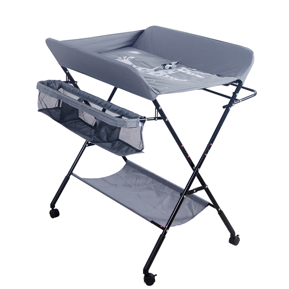 Foldable portable storage diaper table baby massage touch baby care table height adjustable changing table