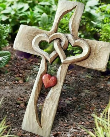 Popular three-dimensional cross love wooden cross wooden cross wooden crafts
