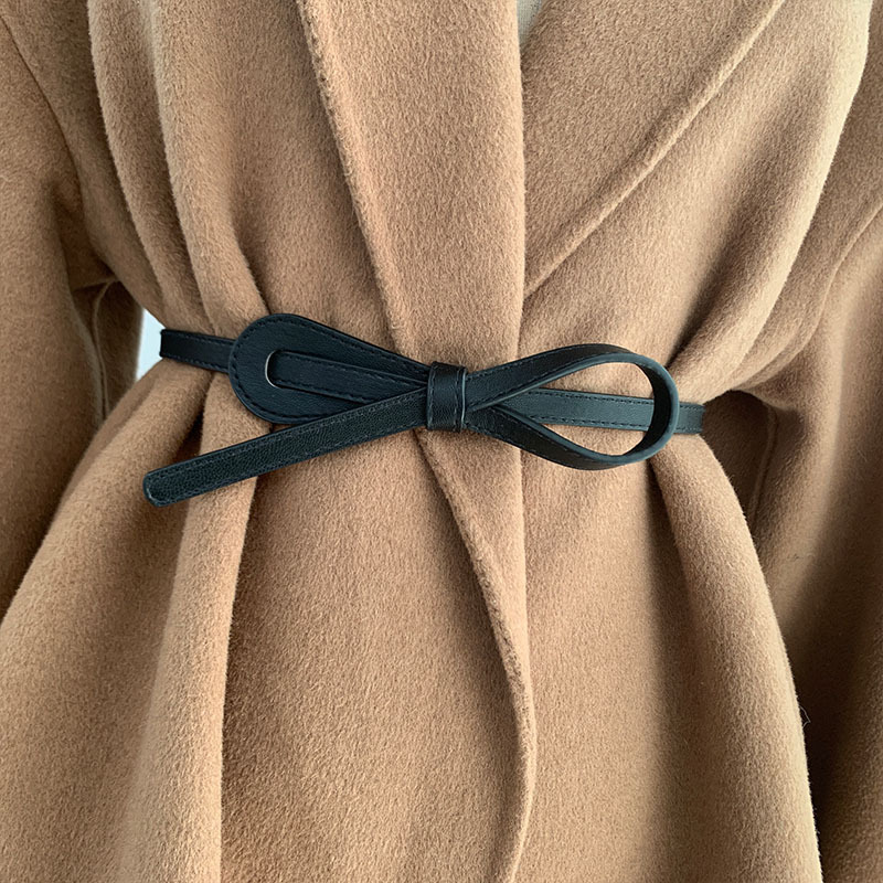 Spot New Belt Women's decorative sweater dress knotted small belt fashion simple ladies belt fashion vintage