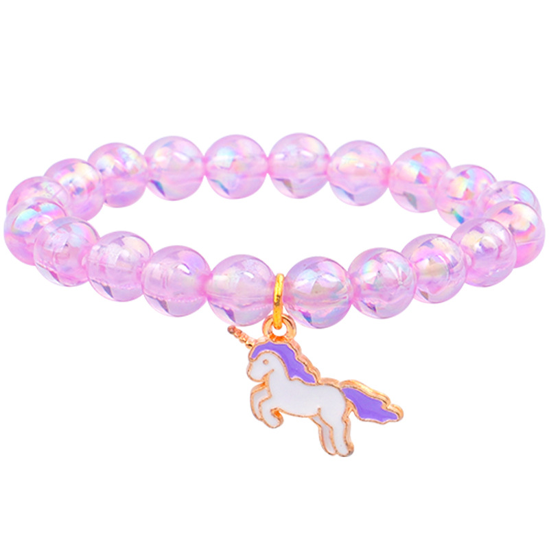 Amazon explosions new children beaded bracelet diy children's jewelry unicorn cute gifts wholesale cross-border
