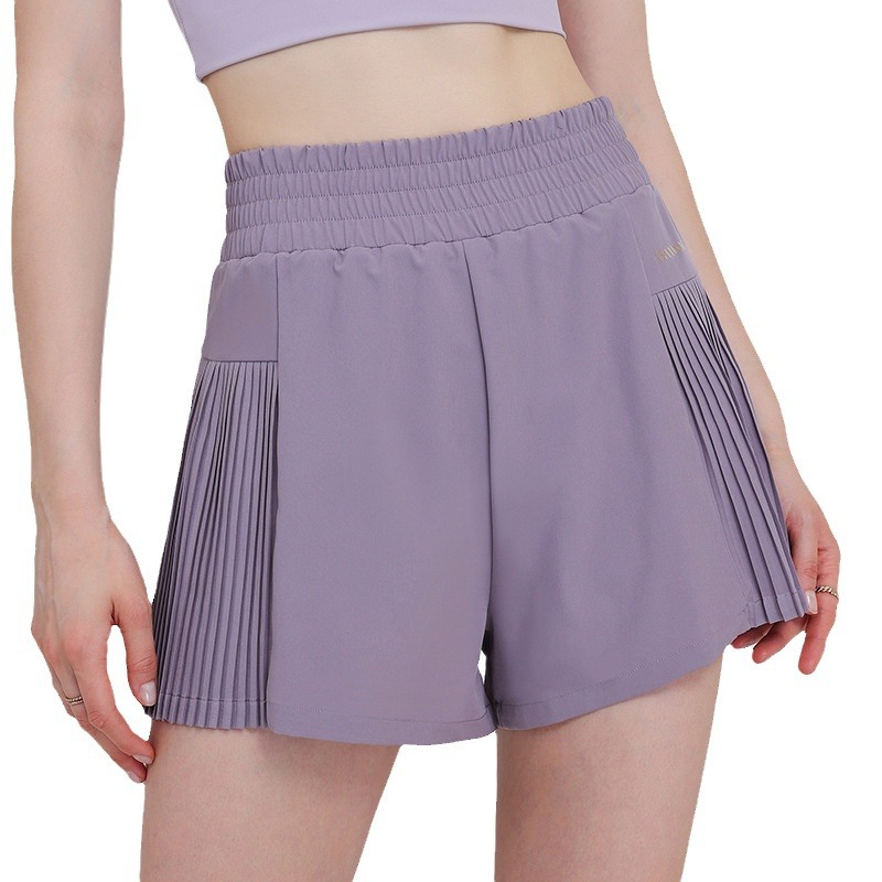 Loose Slimming Internet Popular Sports Shorts Women's Fitness Quick-drying with Lining Anti-walking Running Training Yoga