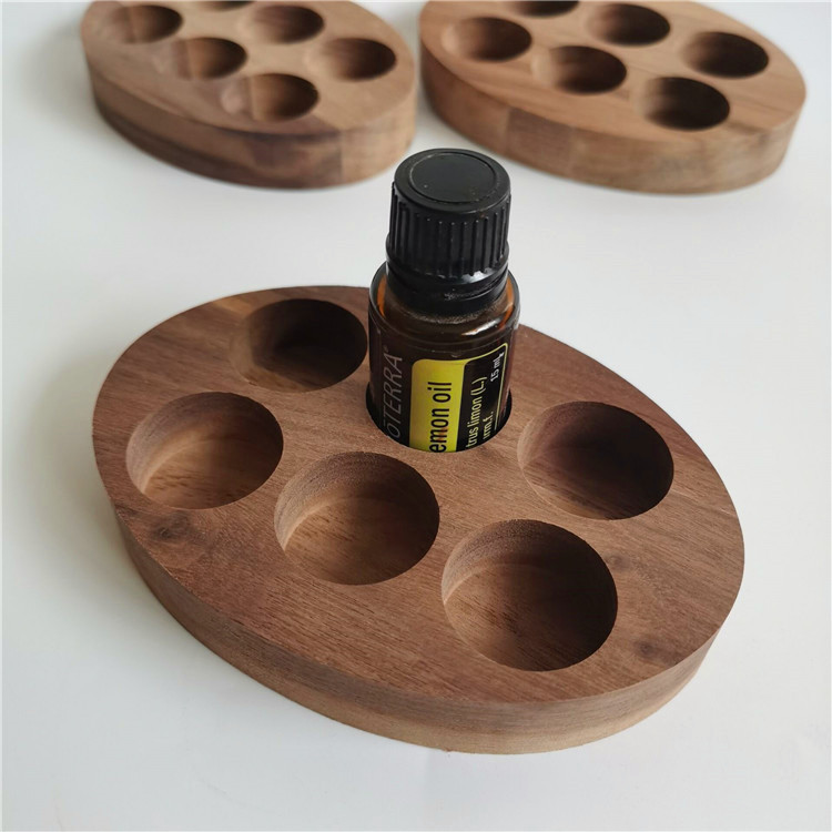 Customized essential oil Display rack storage box 6 15m Dotteri essential oil finishing table walnut essential oil box in stock