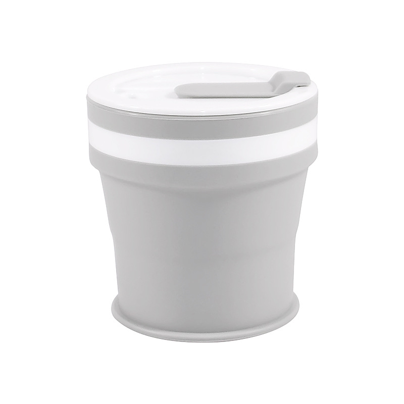 Shake Tone Silicone Folding Water Cup Travel Portable Drop-Resistant High Temperature Retractable Mouthwash Cup Gift Business Gift Water Cup