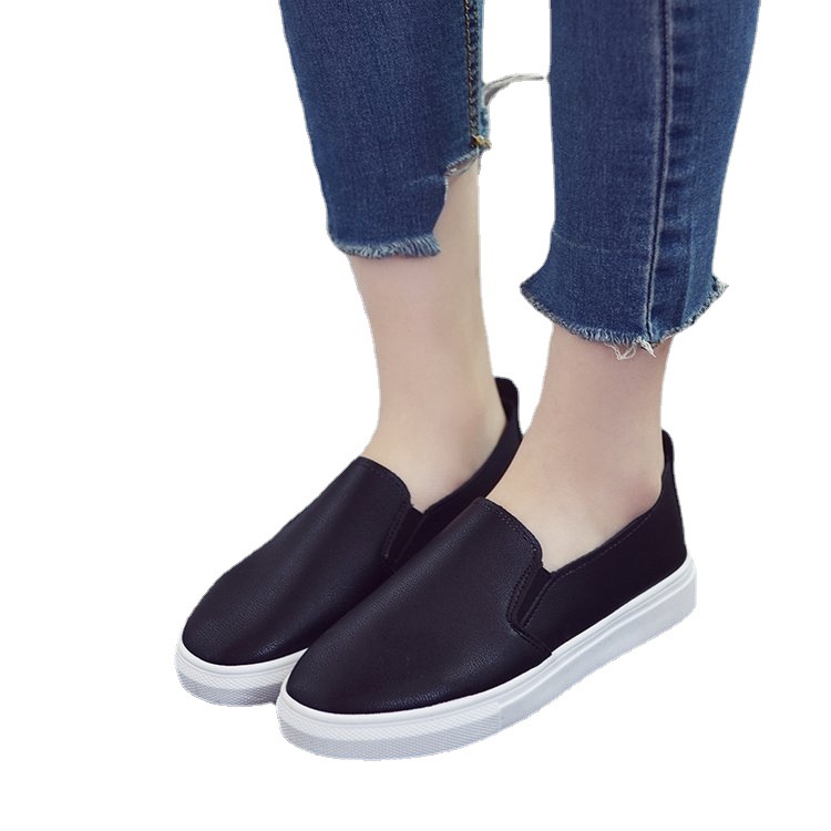 Shoes Women's Spring 2022 Flat Nurse Work Shoes Student Shoes Overlap Korean Style Soft Sole White Shoes Women's Shoes