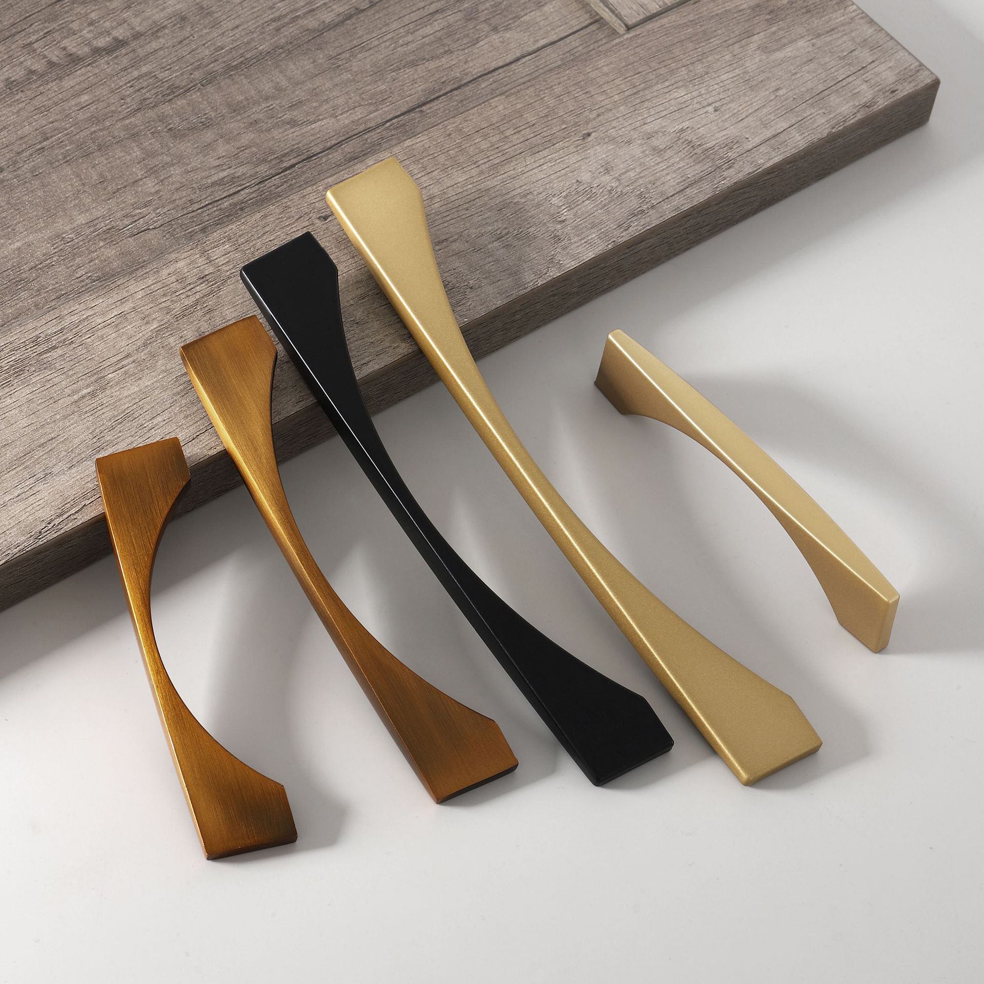 New Solid Modern Simple Cabinet Wardrobe Drawer Shoe Cabinet Furniture Hardware Handle Wardrobe Aluminum Alloy Handle