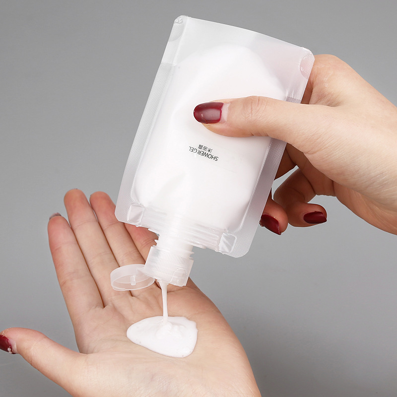 Travel packaging bag cosmetics travel disposable portable suction nozzle bag Shower Gel Shampoo lotion sealed bag