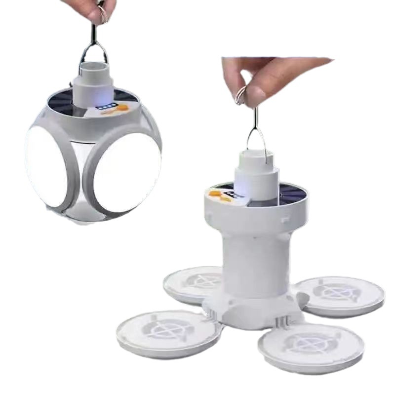 Solar football lights stall unplugged night market lights outdoor camping stall lights led energy-saving super bright lighting