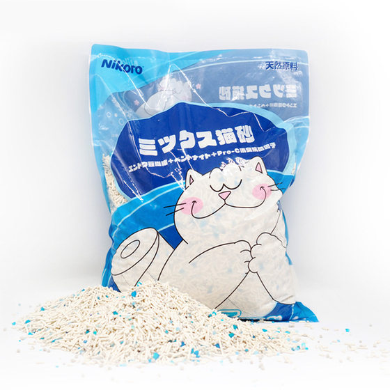Japanese nikoro nicole cat litter mixed with tofu bentonite milk cherry blossom jasmine pure cassava deodorant cat litter