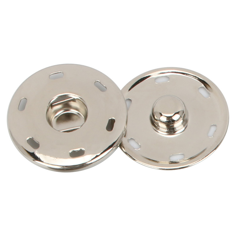 Factory wholesale hand-sewn metal hidden buckle trench coat buttons anti-walking photon button clothing button accessories invisible