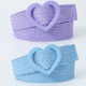 Summer small fresh 4cm elastic stretch pp grass woven sweet decorative dress ladies love buckle belt women