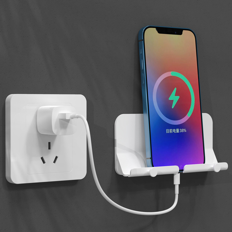 Wall-mounted Storage Rack Wall-mounted Lazy Mobile Phone Holder Wall Bedside Adhesive Charging Mobile Phone Holder