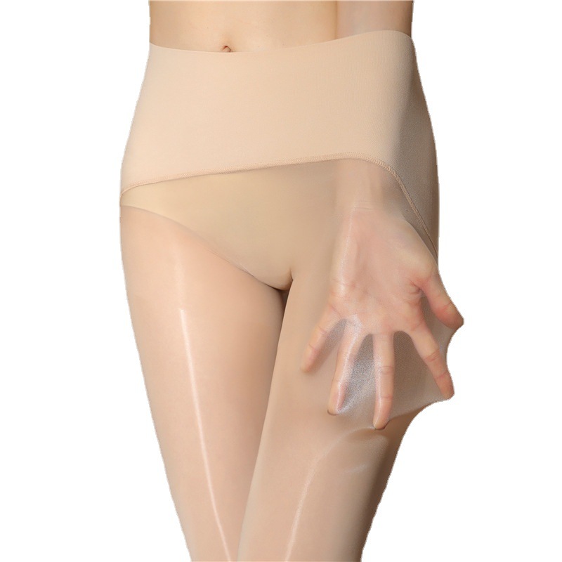 High Waist Seamless Silk Stockings Horse Oil Stockings Sexy Oil Light Pantyhose Thin Fleshy Light Leg Artifact Smooth Oil Bright Silk Stockings
