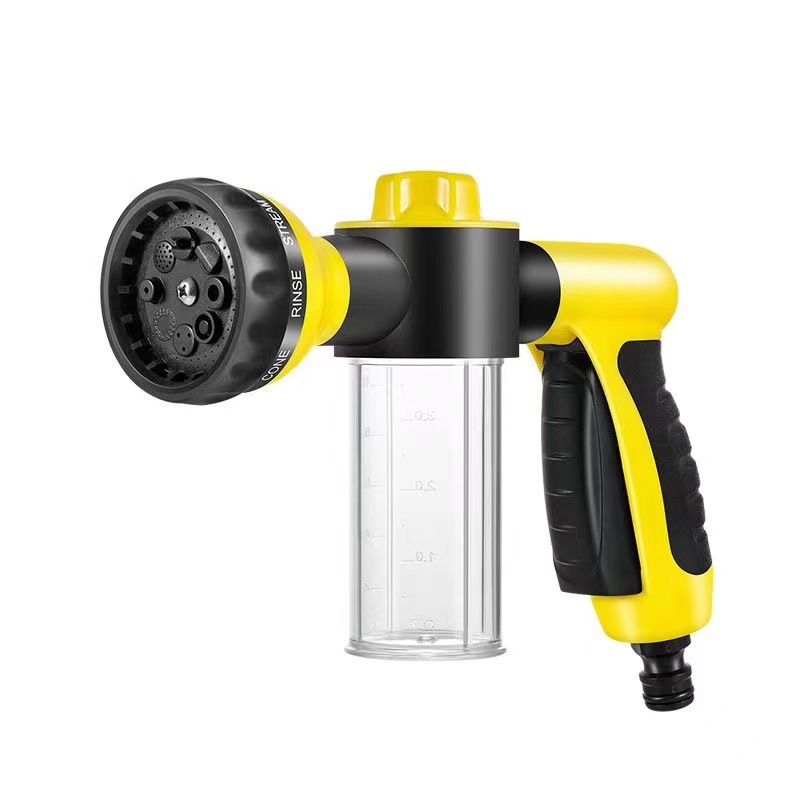 Garden household portable garden water pipe car wash water gun 8 function plastic gram adjustment nozzle high pressure foam water gun