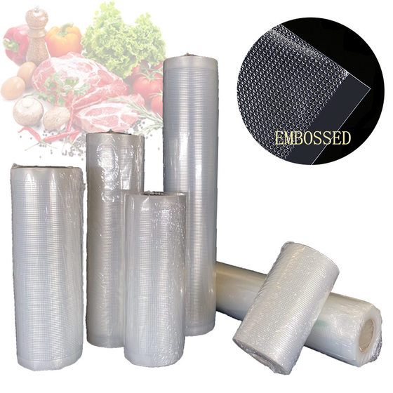Transparent Nylon Co-Extrusion Pattern Vacuum Roll Bag Household Vacuum Bag Thickened Food Grade Vacuum Bag with Pattern