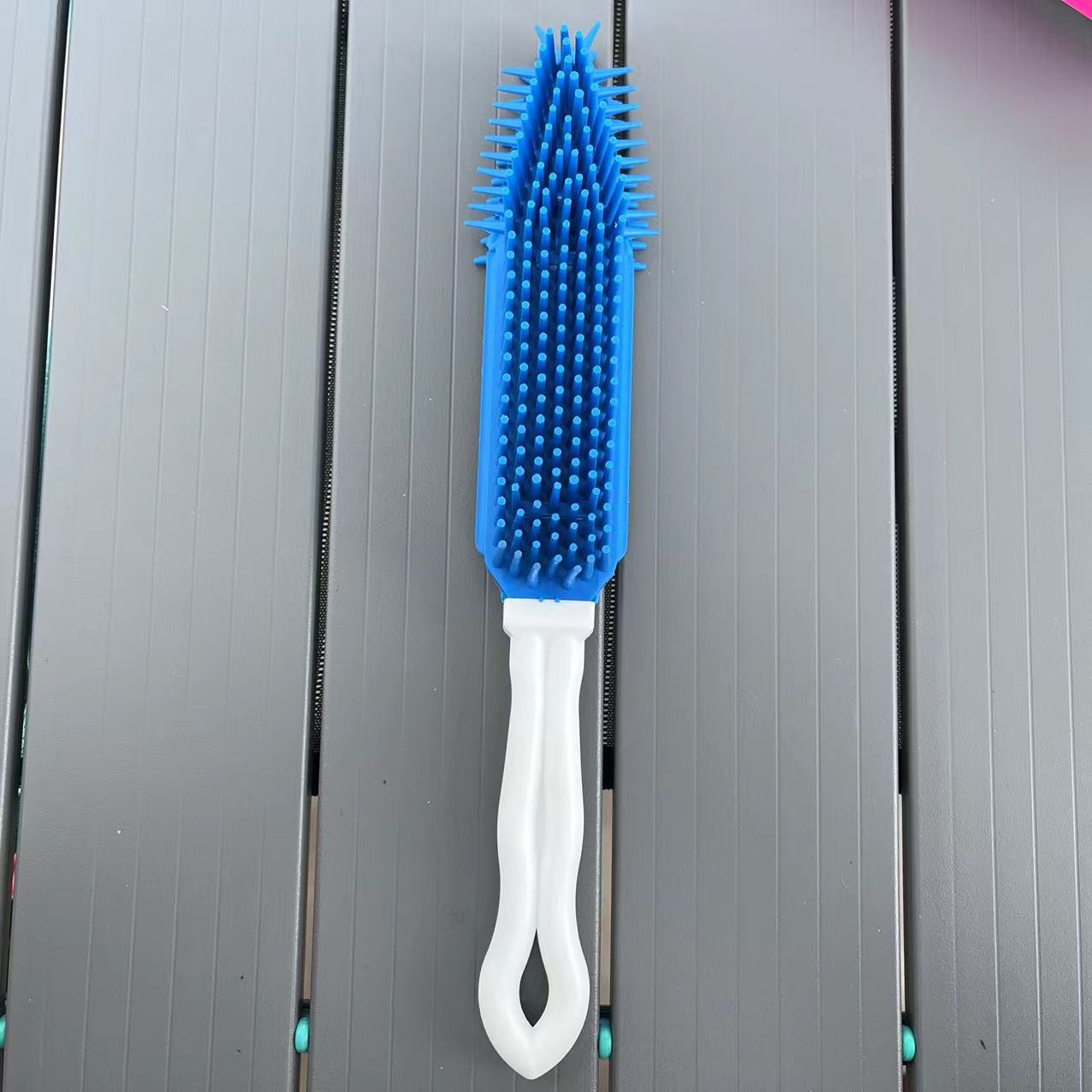 Pet Massage Brush Long Handle Hair Removal Soft Brush Dog Bath Brush Golden Hair Bath Brush Hair TPR Wholesale Amazon