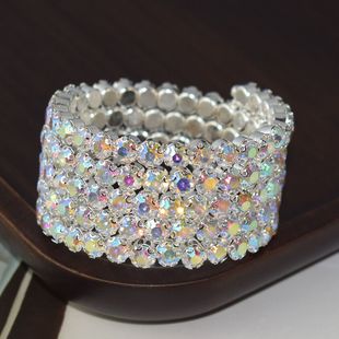 Factory direct bride new AB rhinestone arm bracelet stage performance crystal jewelry accessories wholesale