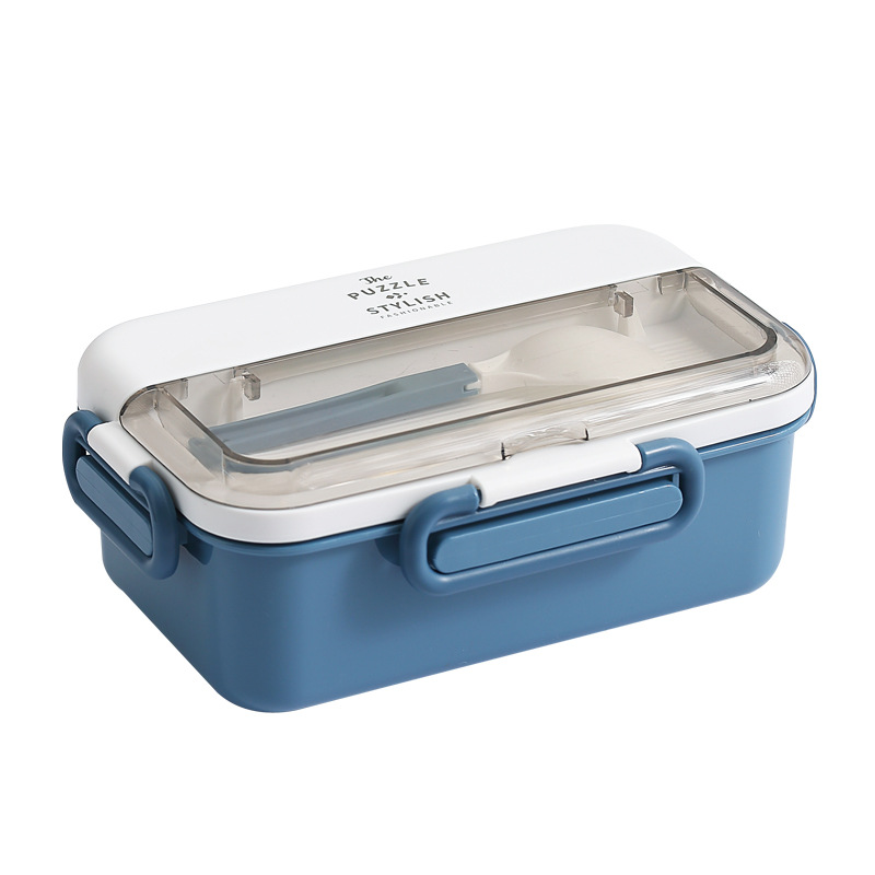304 stainless steel lunch box student office worker with tableware water injection heating lunch box portable compartment lunch box