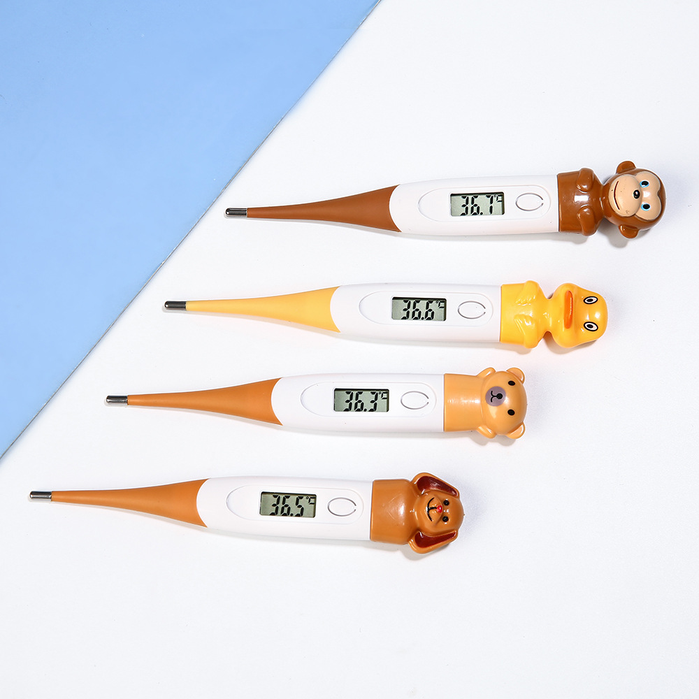 Foreign Trade Cartoon Soft Head Electronic Thermometer Home Underarm Digital Thermometer Baby Oral Medical Thermometer
