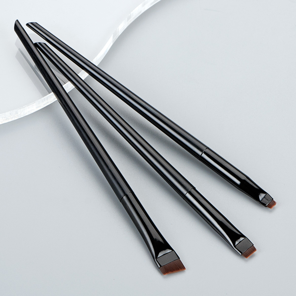Shadow Blade Eyeliner Brush, Fine-Tipped Eyebrow Brush, Eyeliner Cream, Ultra-Thin Eyeshadow Brush, Makeup Brush Set of 3
