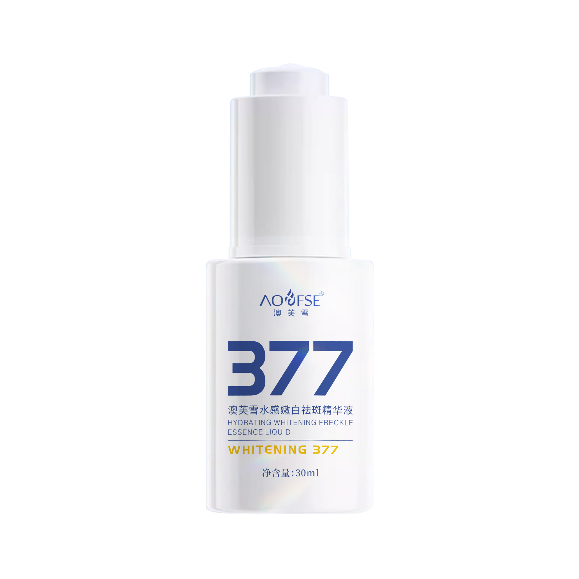Aofu Snow 377 Water-sensitive Whitening and Freckle Removing Essence Brightens Skin Color, Shrinks Pores, Moisturizes and Moisturizes Women