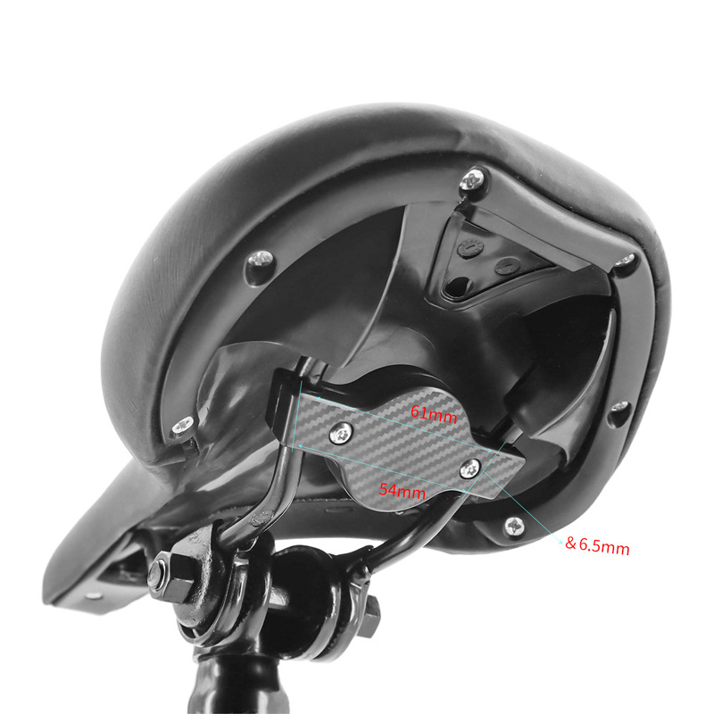 Installation of AirTag Tracker anti-theft and anti-loss locator mounting bracket under the seat cushion of highway mountain bike