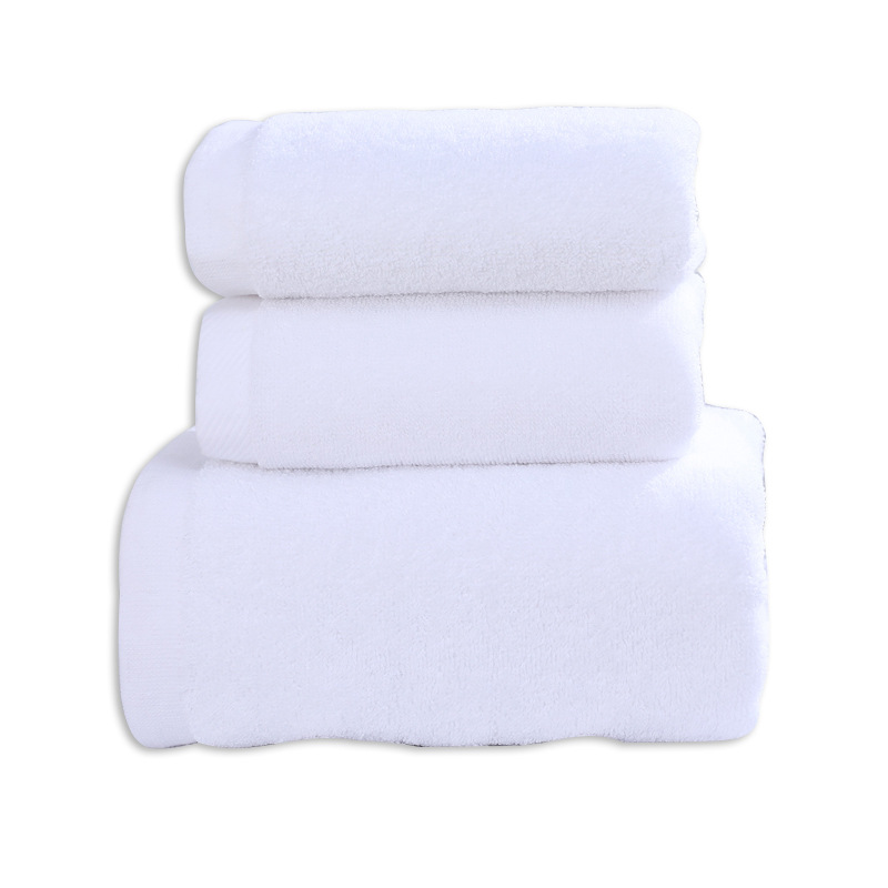 Hotel towel pure cotton bath towel white B&B five-star hotel towel wholesale cotton embroidered logo