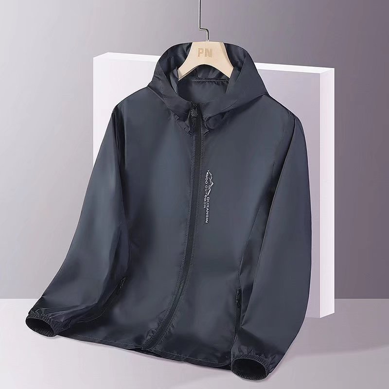 Ice Silk Sun Protection Suit Men's Summer Fashionable Casual Lightweight Breathable Outdoor Fishing Sun Protection Suit Men's and Women's Jacket