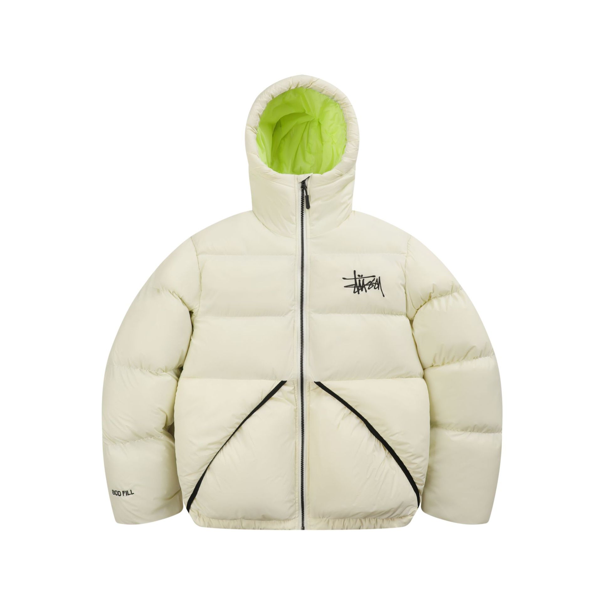 Cross-border foreign trade embroidery stu hooded cotton-padded jacket winter fashion American street loose all-match couple's bread clothing