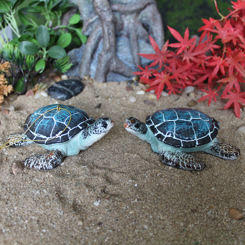 樹脂クラフトカメ飾り庭マイクロ風景水族館家の装飾屋外貿易カメペンダント|undefined