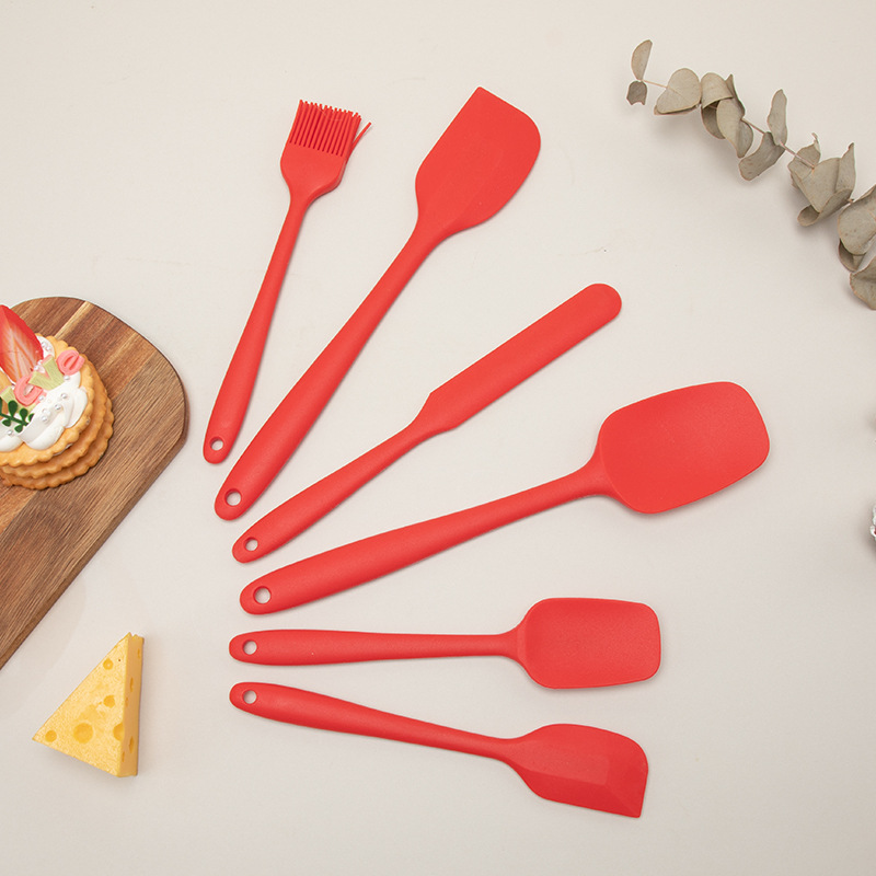 Wholesale Silicone 6-Piece Baking Set for Home Baking: Silicone Spatula, Cake Server, Cream Spatula, Baking Tools