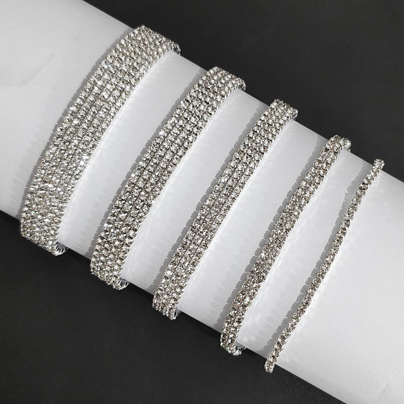 European and American foreign trade fashion elastic diamond anklet anklets accessories wholesale anklets