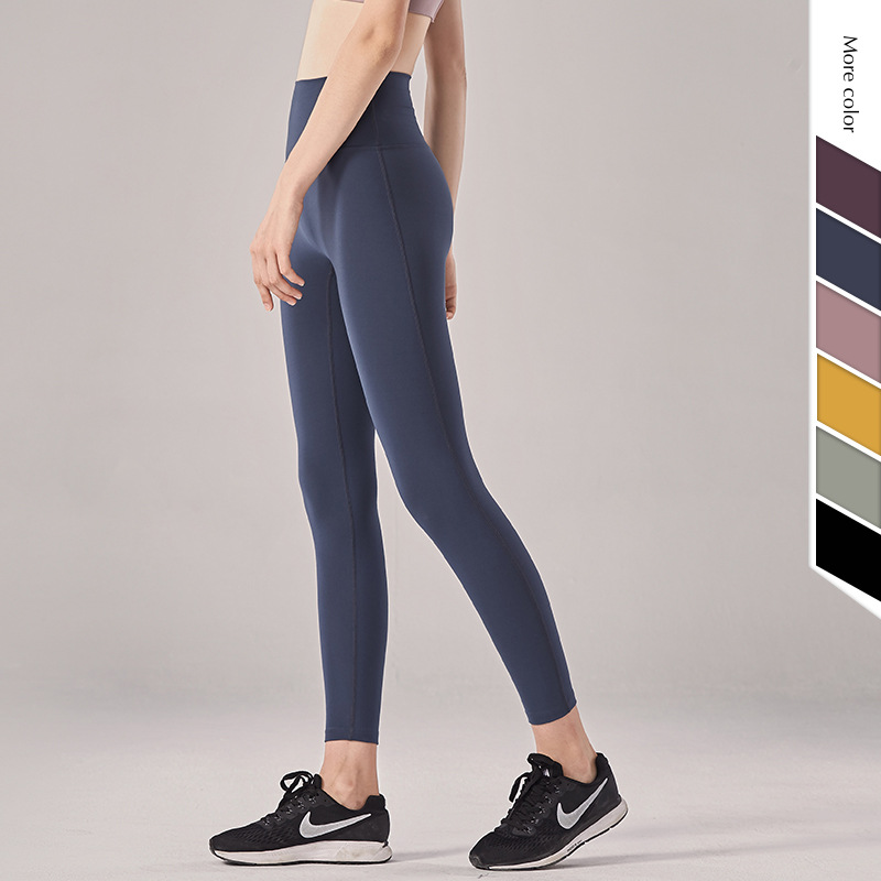 lulu European and American-style hip-lifting Peach Hip-lifting sports fitness pants yoga pants women's nude high waist tight yoga pants