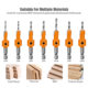 Hexagonal handle woodworking drill countersunk head drill hidden screw hole double blade punching countersunk hole drill high speed steel woodworking drill