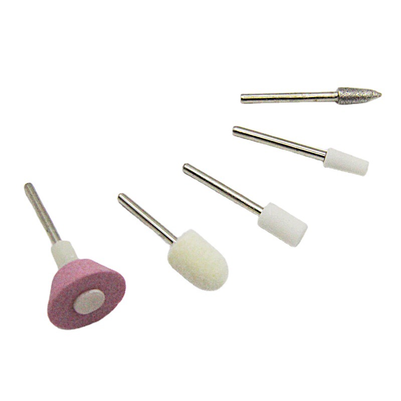 Five-piece nail polish head wool nail polish head diamond nail polish head exfoliating nail polish head