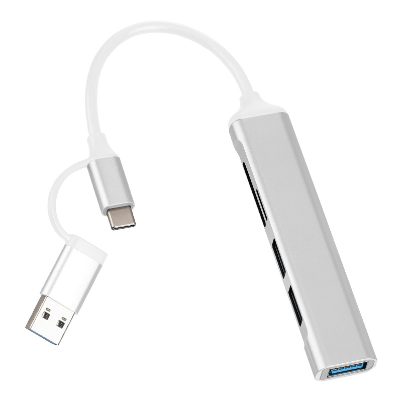 USB3.0 TYPE-C double-headed HUBTF + SD two-in-one card reader 5-in-one docking station private model