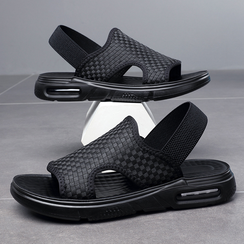 Height increasing air cushion sandals men's summer casual sports outdoor beach Korean style dual-use sandals men's fashion sandals