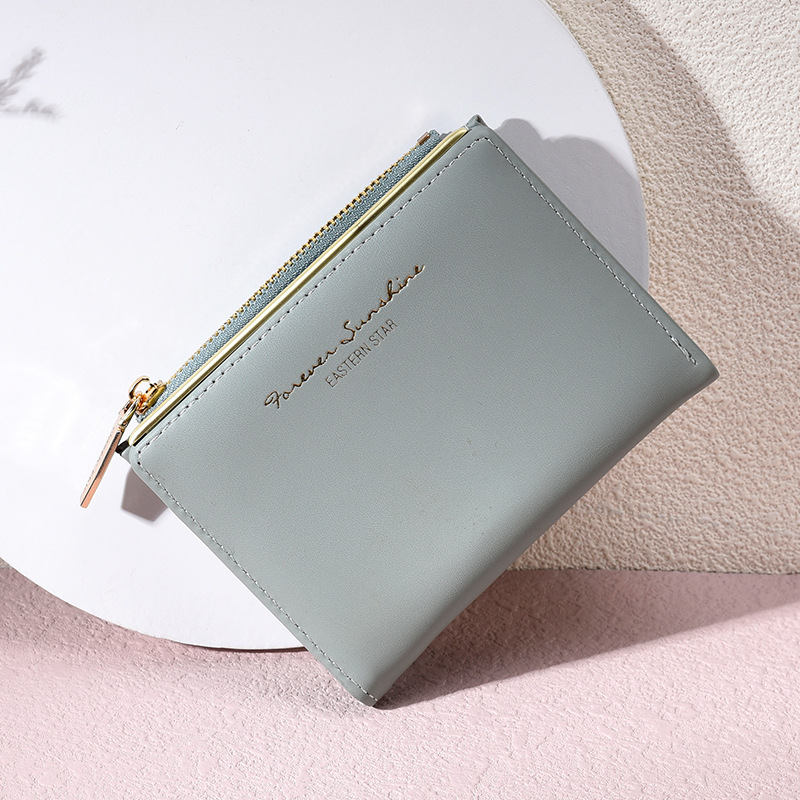 Korean Version New Women's Wallet Girl Wallet Short Zipper Simple Cross-border Zero Wallet Wallet Money Clip Wholesale