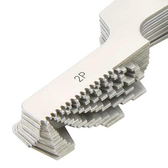 Stainless steel 29 inch American 30 metric metric ACME trapezoidal thread template T-pitch gauge tooth gauge