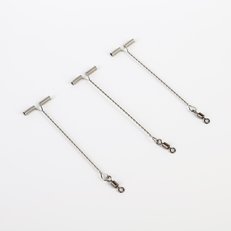 Sea fishing 104 manufacturers supply T-type balance without hurting line string hook accessories stainless steel boat fishing ring twist balance