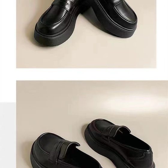 Korean Style Loafers Women's 2024 New Platform Shoes Japanese Style JK British Style Leather Shoes Slip-on Women's Shoes