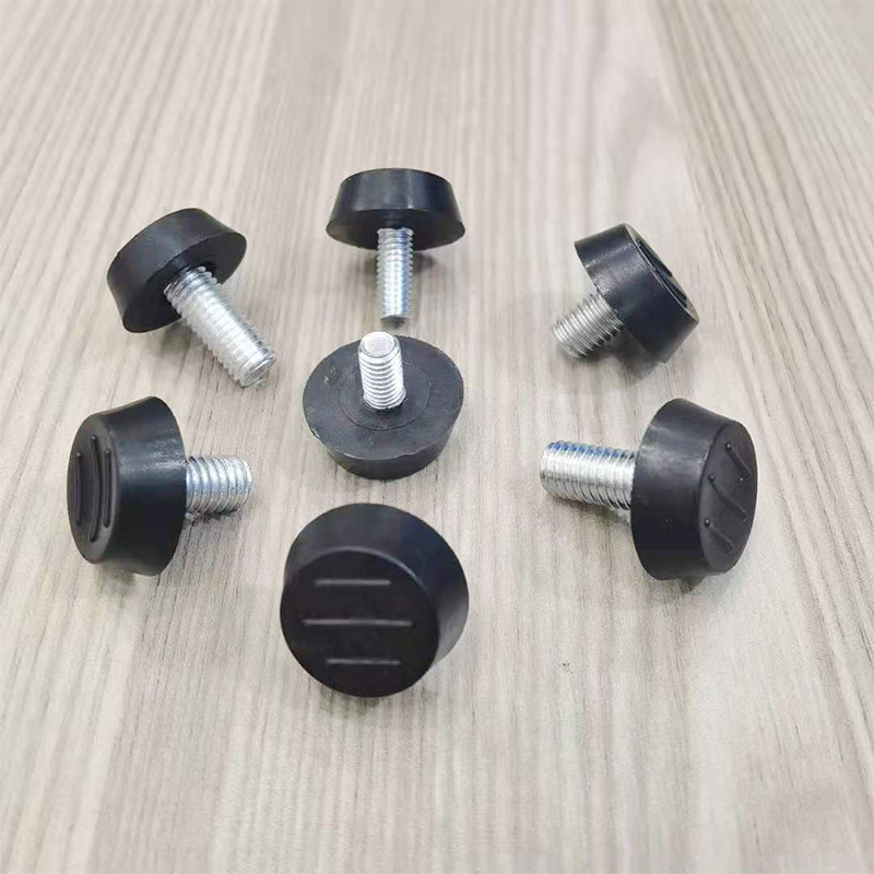 Large three-line adjustable foot m6 black adjustable foot table and chair foot pad m8 adjustable foot cabinet sofa furniture hardware accessories