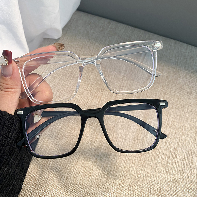 新款网红眼镜框抗蓝光学院风电脑眼镜女大框平光镜素颜大脸显瘦