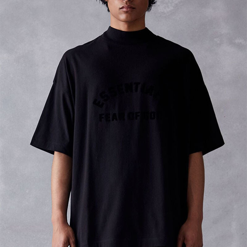 2023SS Latest Short-sleeved T-shirt Silicone Printing ESSENTIALS Trendy Brand T-shirt Cross-border Hot Sale