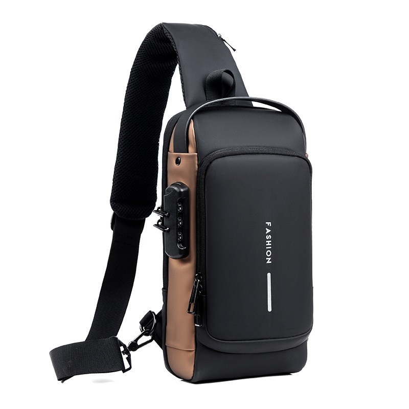 Cross-border Outdoor Riding Chest Bag Men's Bag Casual Sports Men's Shoulder Crossbody Bag Boys Password Motorcycle Bag