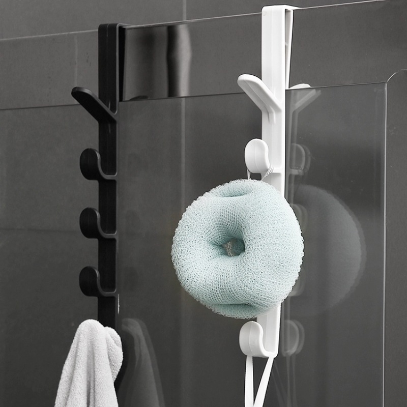 Cabinet door wardrobe door dormitory door rear hook Wall punch-free storage clothes hook upper and lower bunk clothes rack artifact