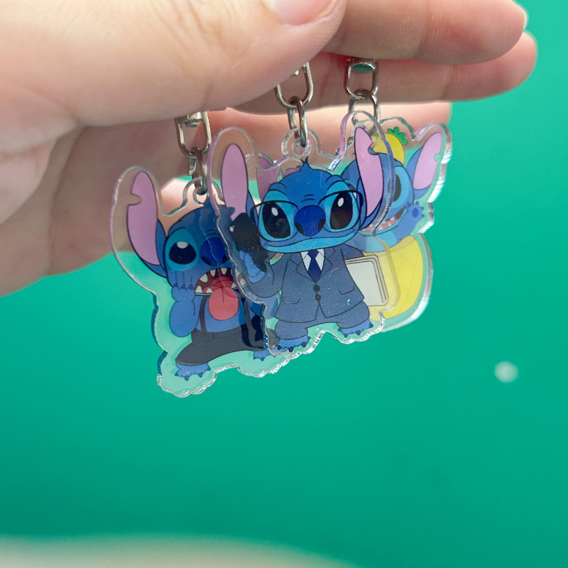 Shi Dizai Pendant Star Baby Cute Cartoon Acrylic Keychain Student Schoolbag Creative Couple Hanging Ornaments