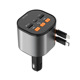 PD30W car charger with Bluetooth radio function: retractable cable Apple TYPE-C