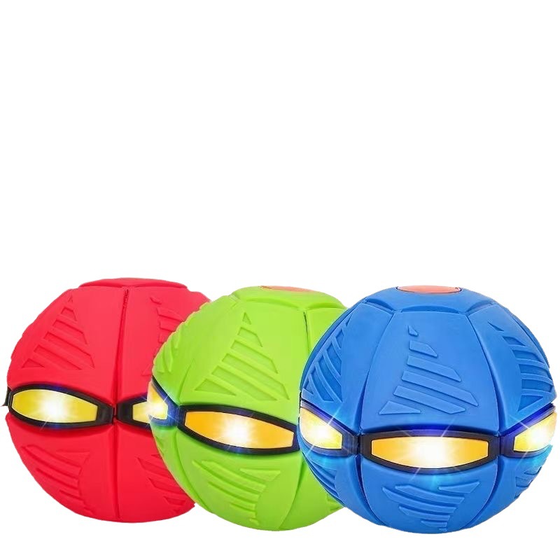 Internet celebrity flying saucer ball bouncy ball foot deformation ball educational children's indoor and outdoor sports luminous children's toy