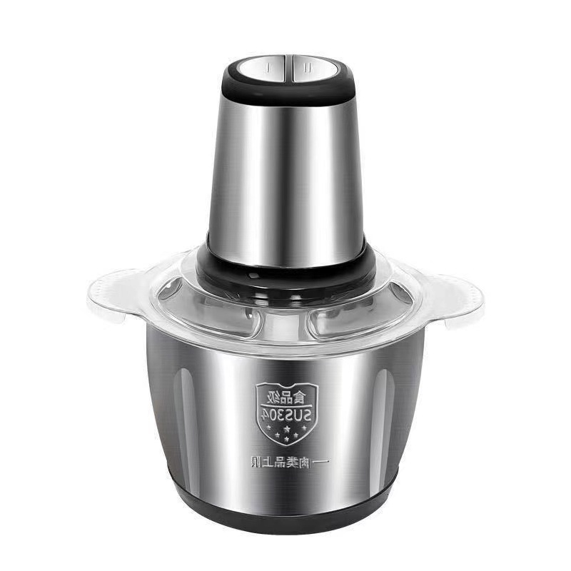 Multi-functional meat grinder small household electric 3L Stainless steel auxiliary meat stuffing cooking machine cross-border mixing meat grinder